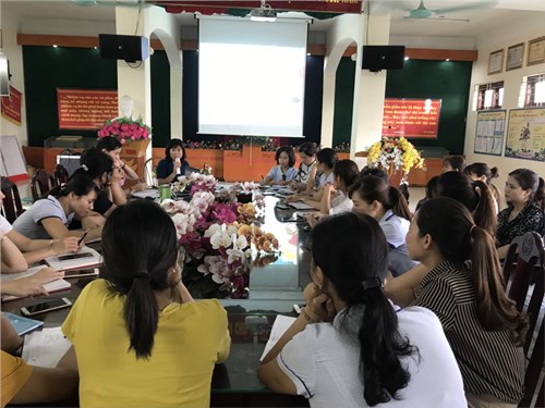 Trường mầm non Đa Tốn tổ chức học nhiệm vụ năm học 2020 - 2021